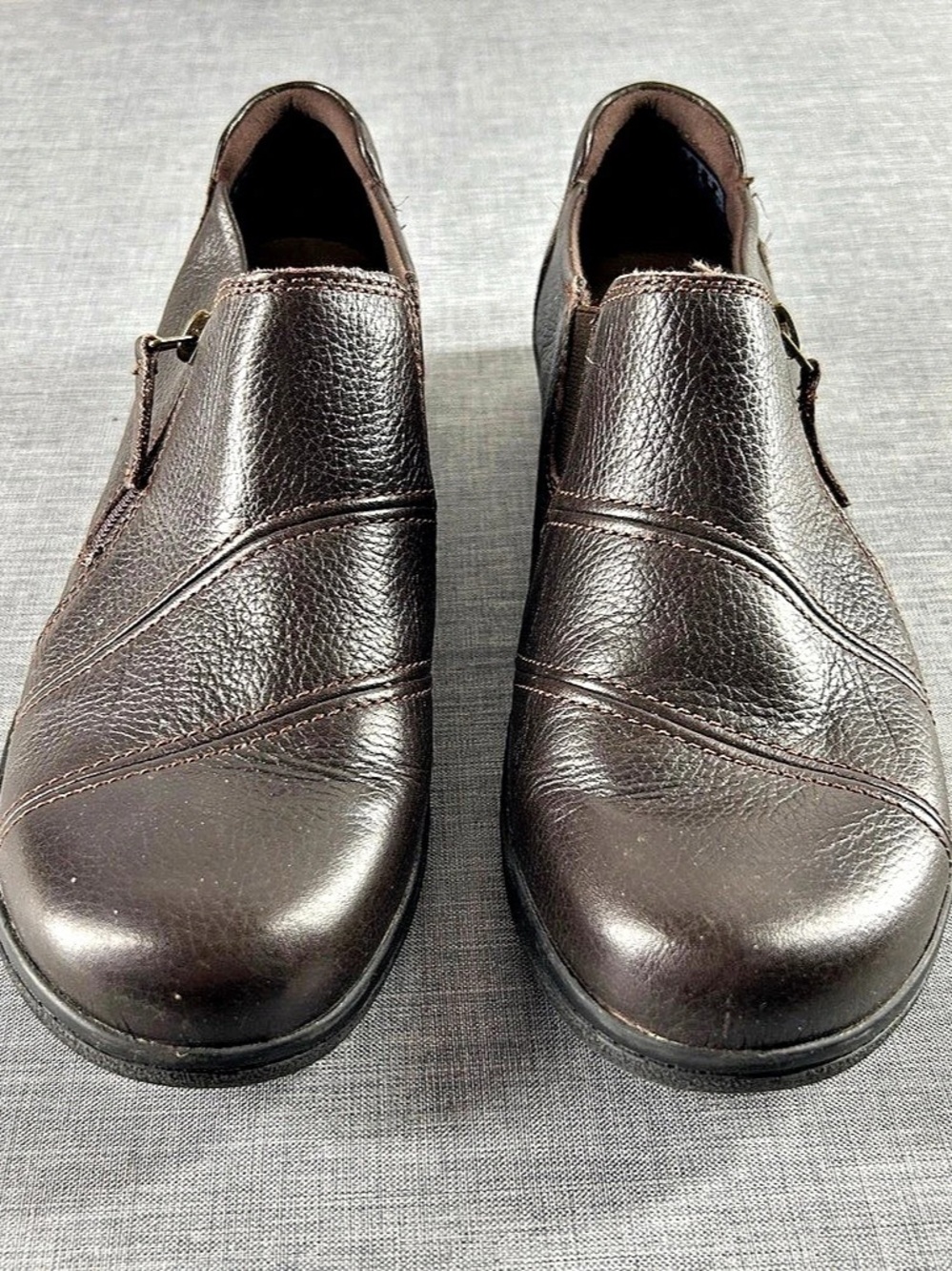 Clarks Collection Leather Ankle Boots Brown US 9 Like New